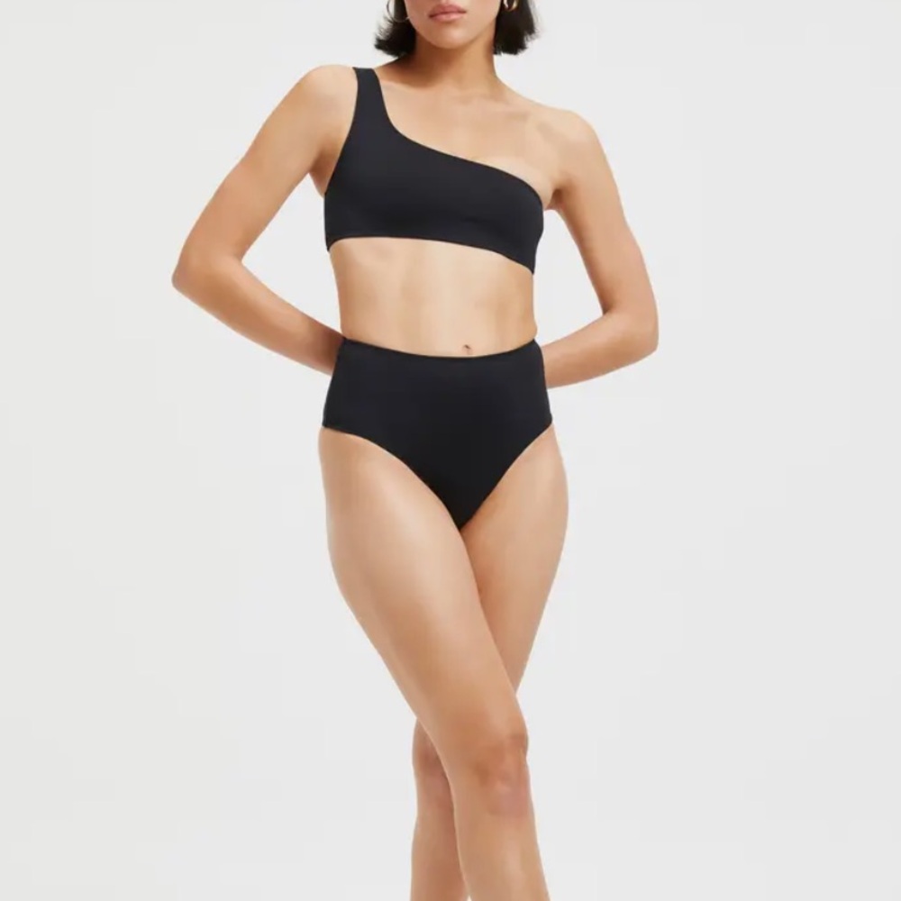 🆕 2pc GOOD AMERICAN Scuba Hot Shoulder Bikini Top & Bottom - Picture 2 of 10